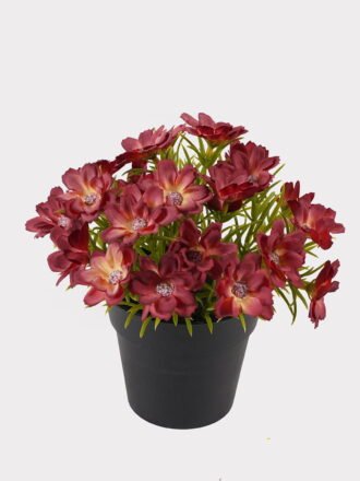 Artificial Flower 17*17*18cm Wild flower in PP pot GS-03325005 2025JUL 3,000+ sqm showroom with thousands of artificial flowers, plants & trees ready for global sourcing.