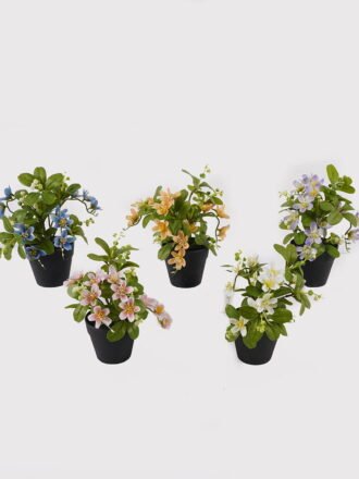 Artificial Flower 18*18*24cm Winter jasmine in PP pot GS-03325011-Z1 2025JUL 3,000+ sqm showroom with thousands of artificial flowers, plants & trees ready for global sourcing.