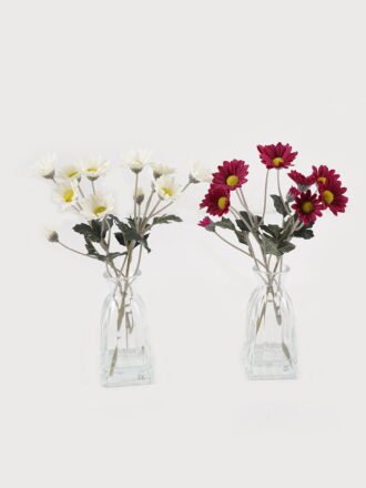 Artificial Flower 18*18*24cm Primula malacoides in Glass ware GS-06925027 2025JUL 3,000+ sqm showroom with thousands of artificial flowers, plants & trees ready for global sourcing.