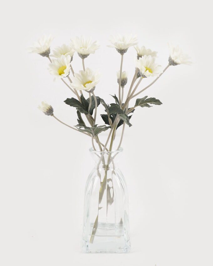 Artificial Flower 13*13*23cm chrysanthemum in Glass ware GS-06925026 2025JUL YeahFlower is one of Chinese leading OEM manufacturers and exporters , supplying the silk flowers, wholesale artificial trees