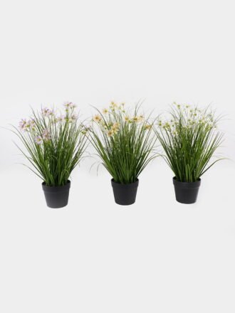 Artificial Grass 40*40*62cm Chrysanthemum in PP pot GS-29425037 2025JUL 3,000+ sqm showroom with thousands of artificial flowers, plants & trees ready for global sourcing.