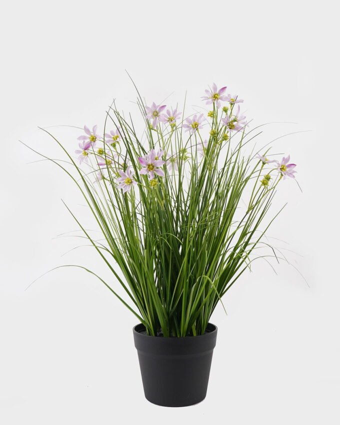 Artificial Grass 35*35*58cm Bush lily in PP pot GS-29425033 2025JUL YeahFlower is one of Chinese leading OEM manufacturers and exporters , supplying the silk flowers, wholesale artificial trees