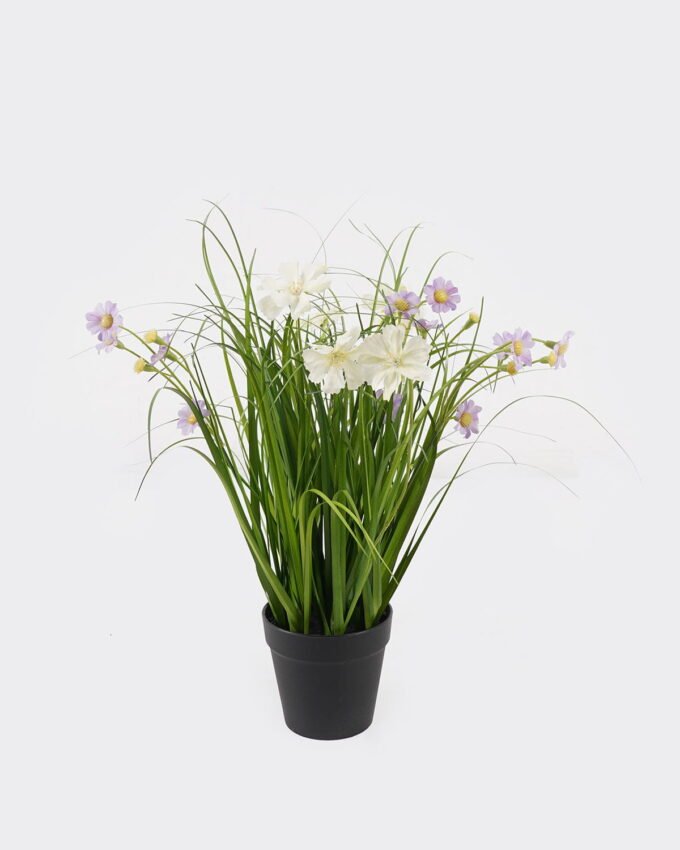 Artificial Grass 28*28*35cm Chrysanthemum in PP pot GS-29425038 2025JUL YeahFlower is one of Chinese leading OEM manufacturers and exporters , supplying the silk flowers, wholesale artificial trees