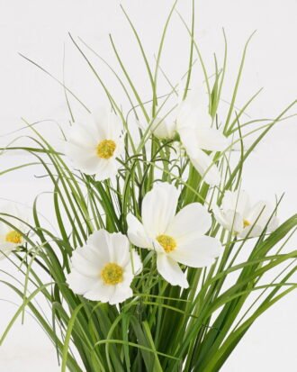 Artificial Grass 26*26*35cm Flower in PP pot GS-29425032-W1 2025JUL YeahFlower is one of Chinese leading OEM manufacturers and exporters , supplying the silk flowers, wholesale artificial trees