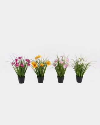Artificial Grass 26*26*35cm Flower in PP pot GS-29425032 2025JUL YeahFlower is one of Chinese leading OEM manufacturers and exporters , supplying the silk flowers, wholesale artificial trees