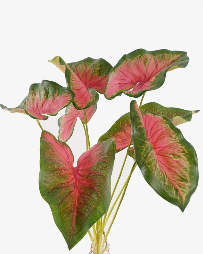 Artificial Plant 30*30*64cm Caladium *7 bush GS-70325006 2025SEP YeahFlower is one of Chinese leading OEM manufacturers and exporters , supplying the silk flowers, wholesale artificial trees