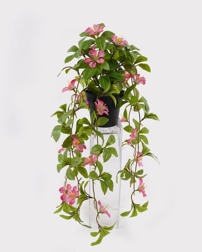 Artificial Table Plants 22*22*50cm Hanging wild flower in PP pot GS-03325029 2025JUL YeahFlower is one of Chinese leading OEM manufacturers and exporters , supplying the silk flowers, wholesale artificial trees