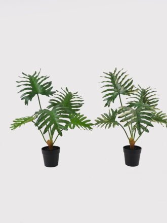 Artificial Table Plants 45*45*40cm Philodendron Schott in PP pot GS-03325031 2025JUL 3,000+ sqm showroom with thousands of artificial flowers, plants & trees ready for global sourcing.
