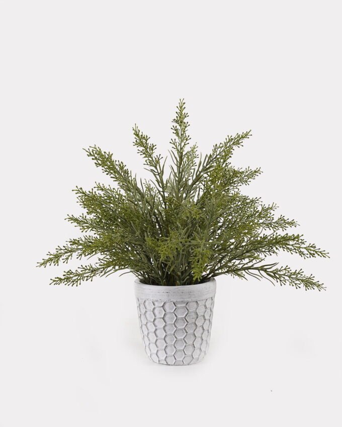Artificial Table Plants 40*40*33cm Thesium in Cement pot GS-03325043 2025JUL YeahFlower is one of Chinese leading OEM manufacturers and exporters , supplying the silk flowers, wholesale artificial trees