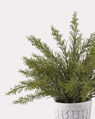 Artificial Table Plants 40*40*33cm Thesium in Cement pot GS-03325043 2025JUL YeahFlower is one of Chinese leading OEM manufacturers and exporters , supplying the silk flowers, wholesale artificial trees