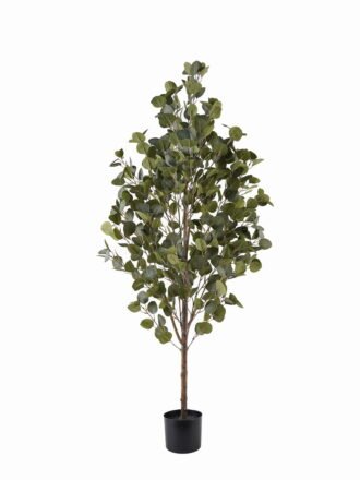 Artificial Tree 80*68*180cm Eucalyptus in PP pot/600 lvs GS-59525001KD 2025AUG 3,000+ sqm showroom with thousands of artificial flowers, plants & trees ready for global sourcing.