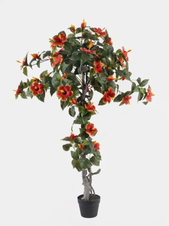 Artificial Tree 70*70*150cm Hibiscus rosa-sinensis L. tree in pp pot GS-46725056 2025JUL 3,000+ sqm showroom with thousands of artificial flowers, plants & trees ready for global sourcing.