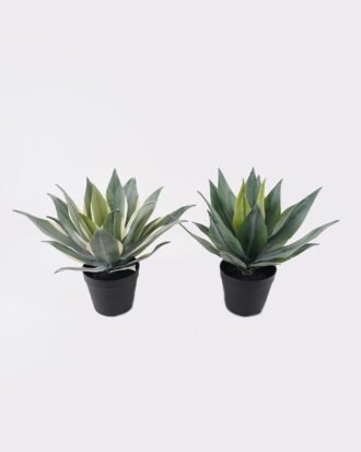 Artificial succulent 30*30*38cm Lechuguilla in PP pot/21 lvs GS-41925035