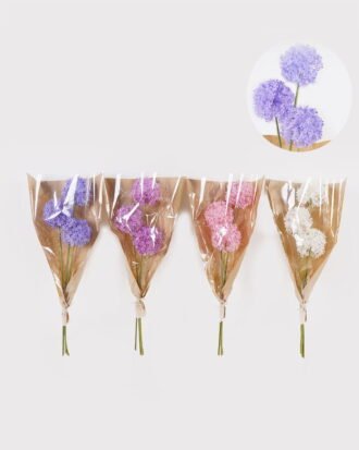 Dried Flowers 17*17*66cm Fistular Onion flower bouquet GS-30325001 2025JUL YeahFlower is one of Chinese leading OEM manufacturers and exporters , supplying the silk flowers, wholesale artificial trees