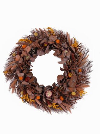 Dried Flowers 50*50cm Garland wreath GS-56625022 2025AUG 3,000+ sqm showroom with thousands of artificial flowers, plants & trees ready for global sourcing.