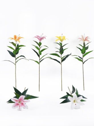 Artificial Flower 17*17*80cm Magnolia *3 single stem GS-64925018-W2 2025Oct 3,000+ sqm showroom with thousands of artificial flowers, plants & trees ready for global sourcing.