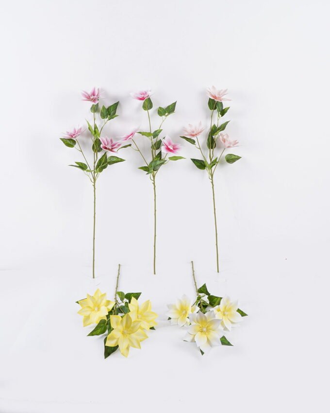 Artificial Flower 25*25*80cm Clematis florida *3 single stem GS-64925011 2025Oct YeahFlower is one of Chinese leading OEM manufacturers and exporters , supplying the silk flowers, wholesale artificial trees