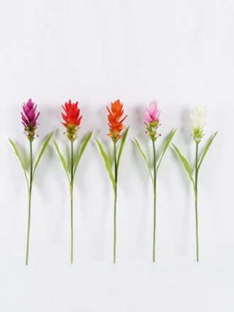 Artificial Flower 10*10*70cm Curcuma alismatifolia  single stem/2 lvs GS-50525006-O1 2025Oct 3,000+ sqm showroom with thousands of artificial flowers, plants & trees ready for global sourcing.