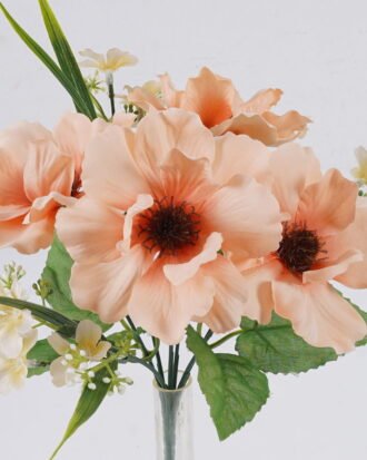 Artificial Flower 16*16*30cm Oriental cherry *7 bush GS-61525015-RST-P1 2025Oct YeahFlower is one of Chinese leading OEM manufacturers and exporters , supplying the silk flowers, wholesale artificial trees