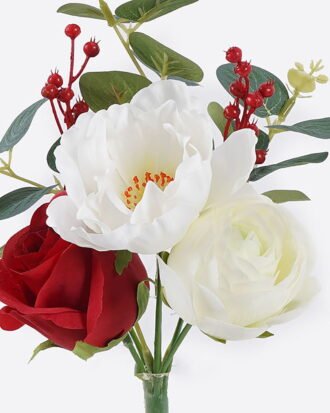 Artificial Flower 17*17*27cm Ranunculus *6 bush GS-16825028 2025SEP YeahFlower is one of Chinese leading OEM manufacturers and exporters , supplying the silk flowers, wholesale artificial trees