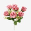Artificial Flower 23*23*34cm Rose *7 bush GS-74225005-RST-P1 2025Oct YeahFlower is one of Chinese leading OEM manufacturers and exporters , supplying the silk flowers, wholesale artificial trees