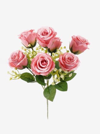 Artificial Flower 23*23*34cm Rose *7 bush GS-74225005-RST 2025Oct 3,000+ sqm showroom with thousands of artificial flowers, plants & trees ready for global sourcing.