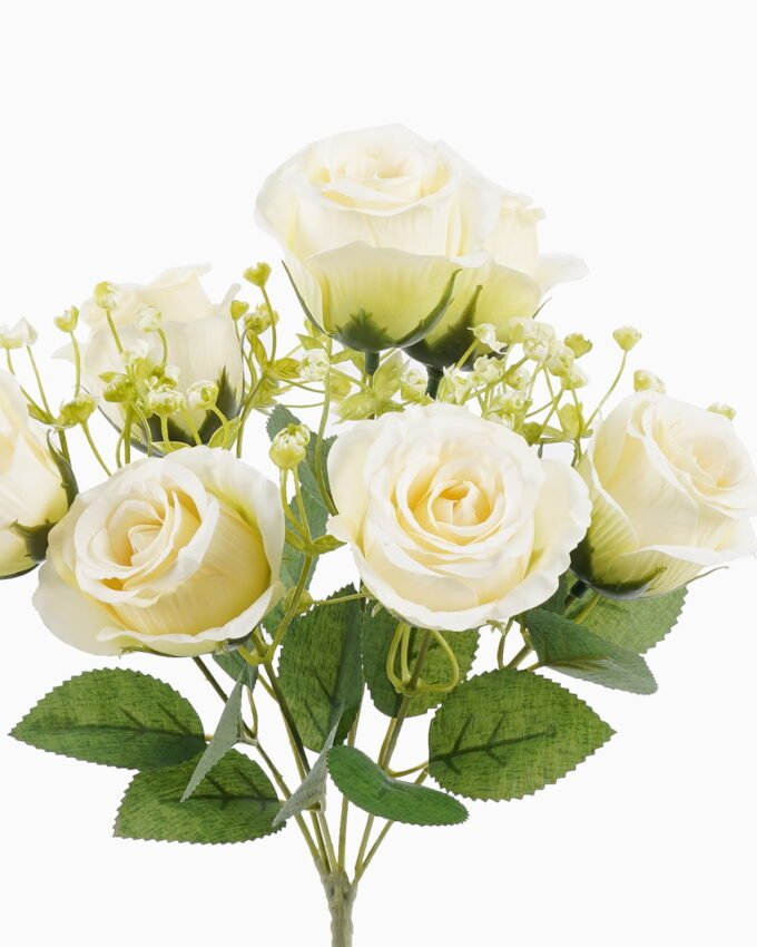 Artificial Flower 23*23*34cm Rose *7 bush GS-74225005-RST 2025Oct YeahFlower is one of Chinese leading OEM manufacturers and exporters , supplying the silk flowers, wholesale artificial trees