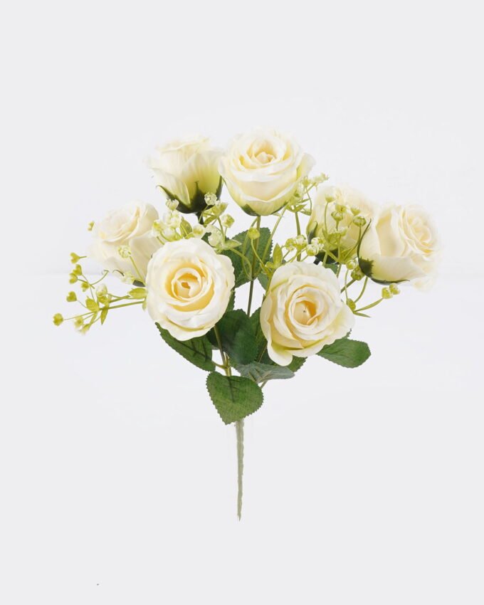 Artificial Flower 23*23*34cm Rose *7 bush GS-74225005-RST 2025Oct YeahFlower is one of Chinese leading OEM manufacturers and exporters , supplying the silk flowers, wholesale artificial trees