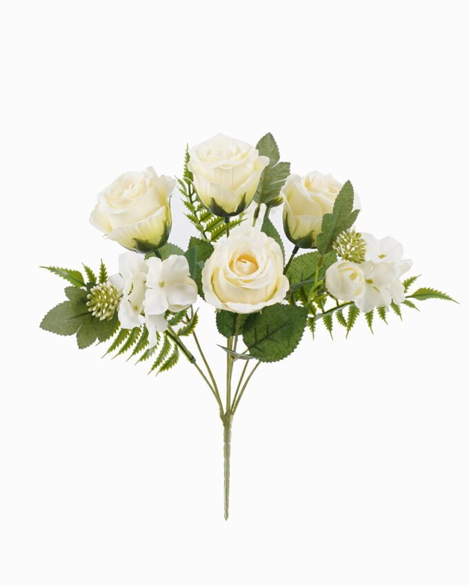 Artificial Flower 22*22*33cm Rose *7 bush GS-74225008-RST-W1 2025Oct YeahFlower is one of Chinese leading OEM manufacturers and exporters , supplying the silk flowers, wholesale artificial trees