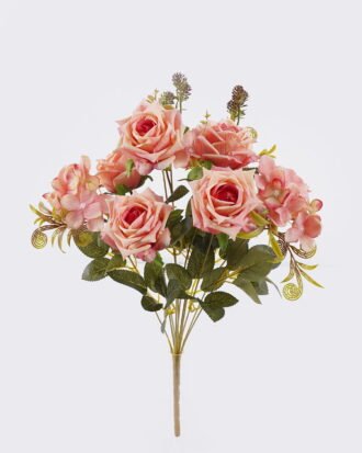 Artificial Flower 21*21*52cm  Rose autumn *11  bush GS-46525002-P1