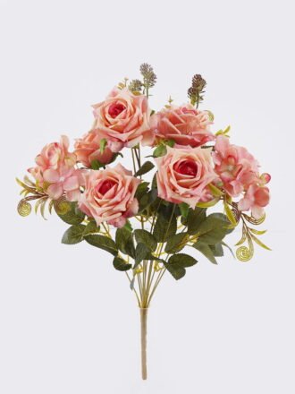 Artificial Flower 21*21*52cm  Rose autumn *11  bush GS-46525002-W1 2025Oct 3,000+ sqm showroom with thousands of artificial flowers, plants & trees ready for global sourcing.