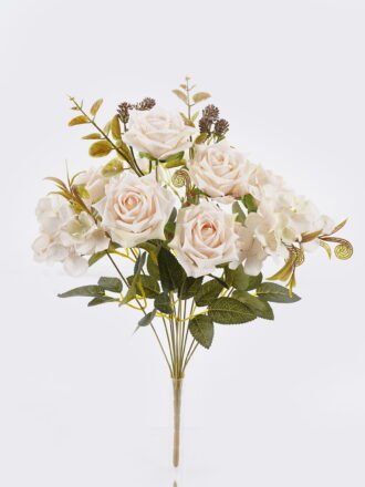 Artificial Flower 21*21*52cm  Rose autumn *11  bush GS-46525002-Z1 2025Oct 3,000+ sqm showroom with thousands of artificial flowers, plants & trees ready for global sourcing.