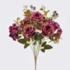 Artificial Flower 21*21*52cm  Rose autumn *11  bush GS-46525002-Z1 2025Oct YeahFlower is one of Chinese leading OEM manufacturers and exporters , supplying the silk flowers, wholesale artificial trees