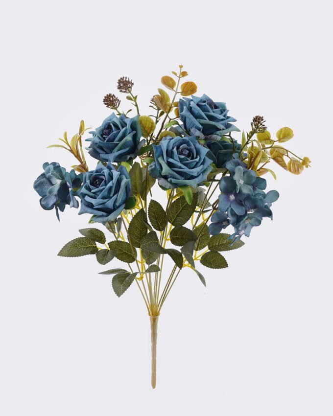 Artificial Flower 21*21*52cm  Rose autumn *11  bush GS-46525002 2025Oct 3,000+ sqm showroom with thousands of artificial flowers, plants & trees ready for global sourcing.