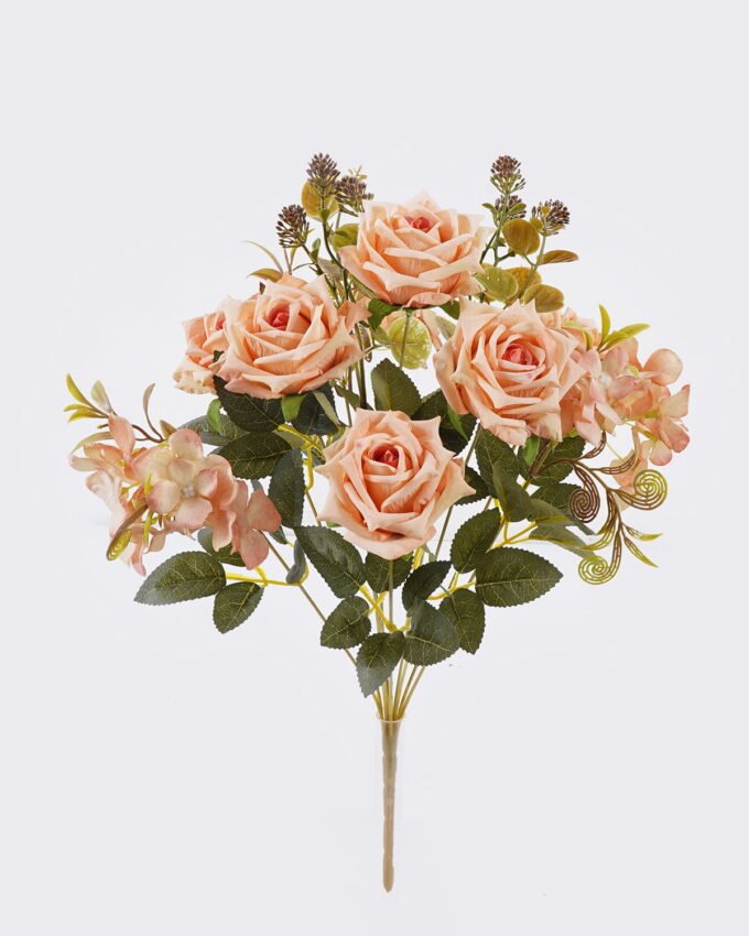 Artificial Flower 21*21*52cm  Rose autumn *11  bush GS-46525002 2025Oct 3,000+ sqm showroom with thousands of artificial flowers, plants & trees ready for global sourcing.