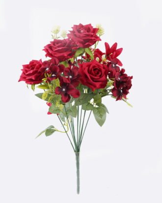 Artificial Flower 21*21*49cm  Rose spring *11  bush GS-46525001-O1 2025Oct YeahFlower is one of Chinese leading OEM manufacturers and exporters , supplying the silk flowers, wholesale artificial trees