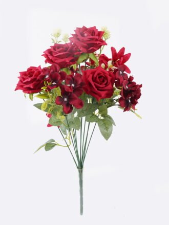 Artificial Flower 21*21*49cm  Rose spring *11  bush GS-46525001 2025Oct 3,000+ sqm showroom with thousands of artificial flowers, plants & trees ready for global sourcing.