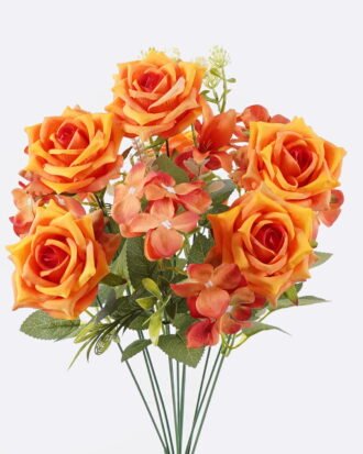 Artificial Flower 21*21*49cm  Rose spring *11  bush GS-46525001 2025Oct YeahFlower is one of Chinese leading OEM manufacturers and exporters , supplying the silk flowers, wholesale artificial trees