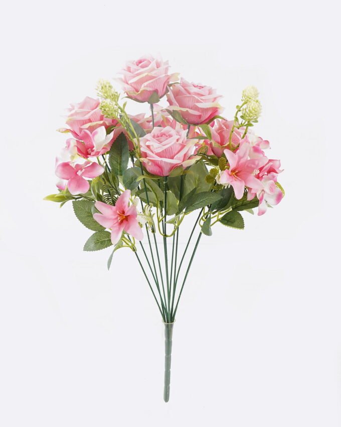 Artificial Flower 21*21*49cm  Rose spring *11  bush GS-46525001 2025Oct 3,000+ sqm showroom with thousands of artificial flowers, plants & trees ready for global sourcing.