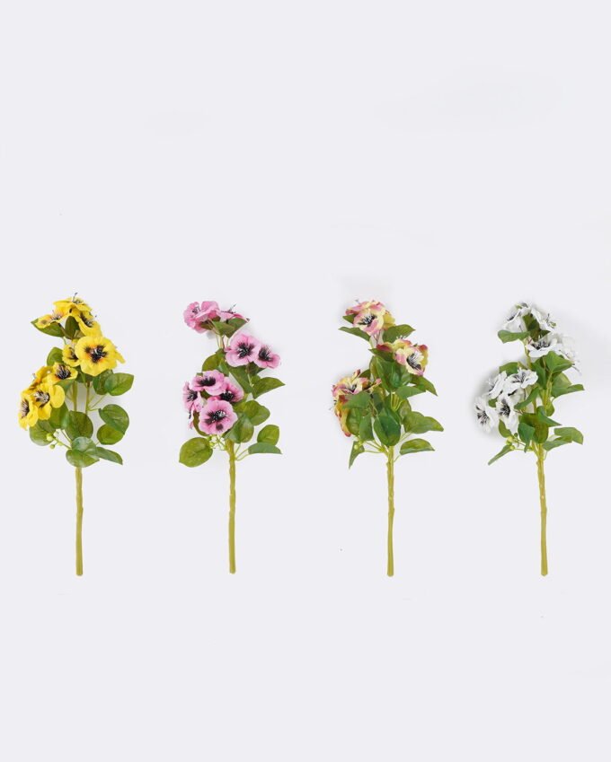 Artificial Flower 14*14*40cm Viola tricolor single stem GS-64925012 2025Oct YeahFlower is one of Chinese leading OEM manufacturers and exporters , supplying the silk flowers, wholesale artificial trees