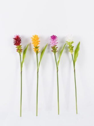 Artificial Flower 9*9*76cm  ginger Lily single stem GS-50525012-R1 2025Oct 3,000+ sqm showroom with thousands of artificial flowers, plants & trees ready for global sourcing.