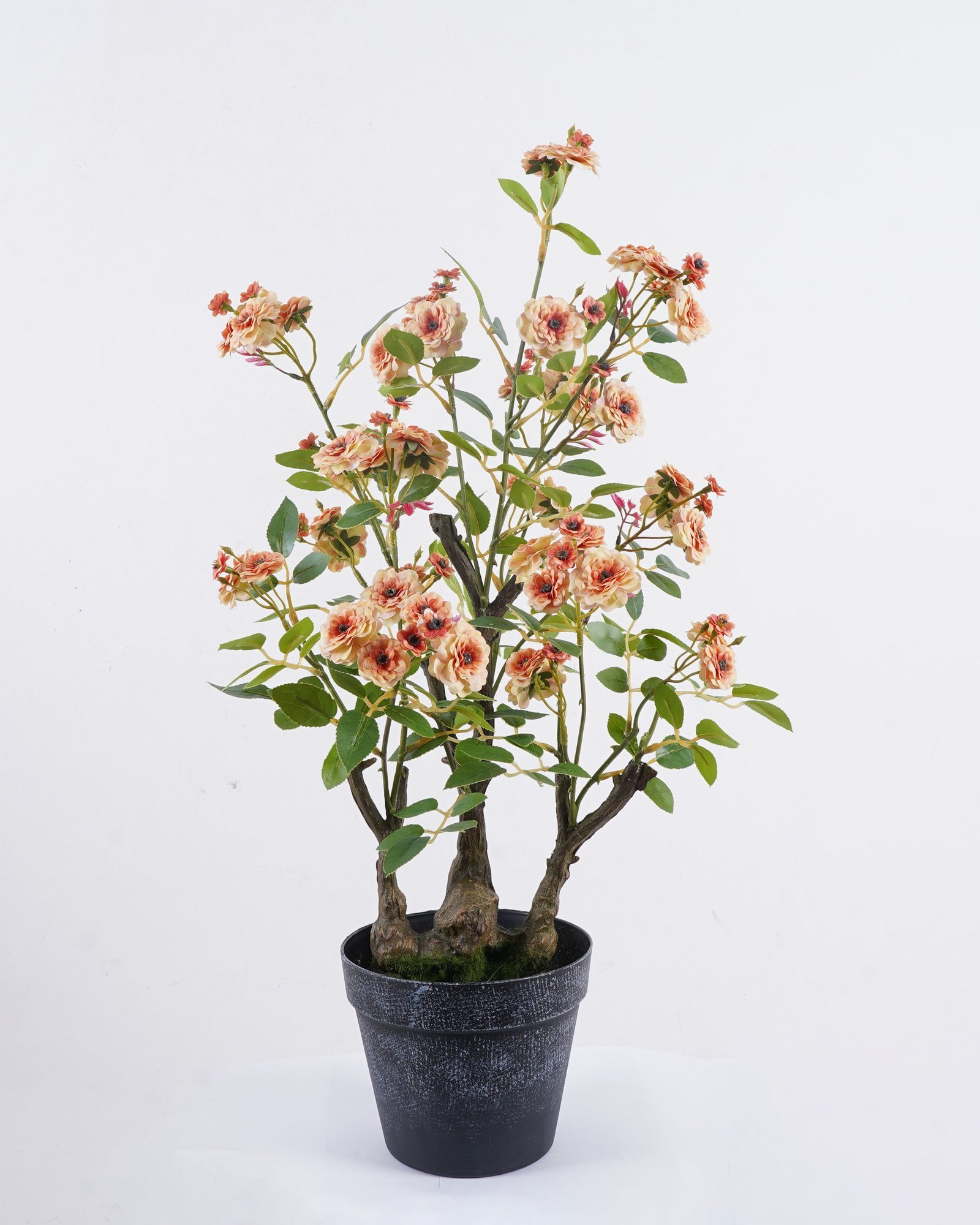 Artificial Table Plants 30*30*60cm Rose in pp pot GS-15425016CT-O1 2025SEP YeahFlower is one of Chinese leading OEM manufacturers and exporters , supplying the silk flowers, wholesale artificial trees