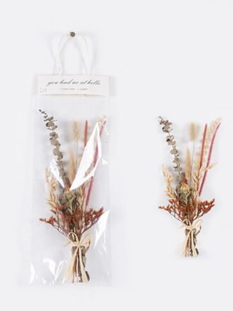 Dried Flowers 12*12*33cm Bouquet in bag bundle GS-56625008 2025Oct 3,000+ sqm showroom with thousands of artificial flowers, plants & trees ready for global sourcing.