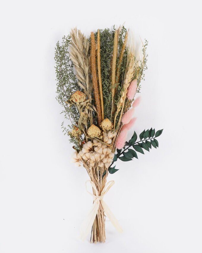 Dried Flowers 16*16*43cm Bouquet in bag bundle GS-56625009 2025Oct 3,000+ sqm showroom with thousands of artificial flowers, plants & trees ready for global sourcing.