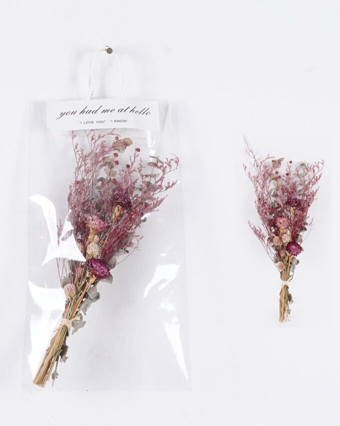 Dried Flowers 16*16*43cm Bouquet in bag bundle GS-56625013 2025Oct YeahFlower is one of Chinese leading OEM manufacturers and exporters , supplying the silk flowers, wholesale artificial trees