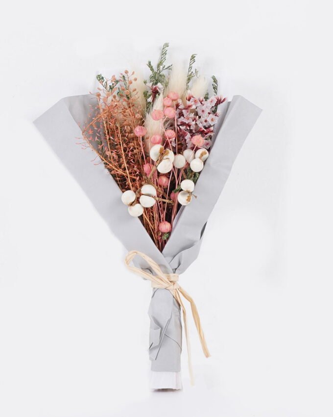 Dried Flowers 15*15*20cm Dried flower bouquet GS-56625080-RST 2025Oct YeahFlower is one of Chinese leading OEM manufacturers and exporters , supplying the silk flowers, wholesale artificial trees