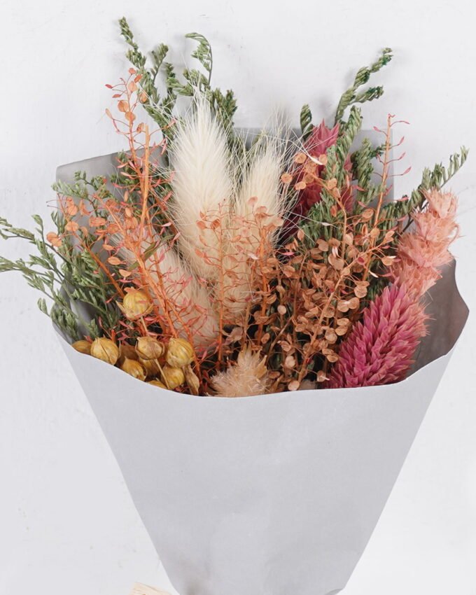 Dried Flowers 10*10*18cm Dried flower bouquet GS-56625087-RST 2025Oct YeahFlower is one of Chinese leading OEM manufacturers and exporters , supplying the silk flowers, wholesale artificial trees