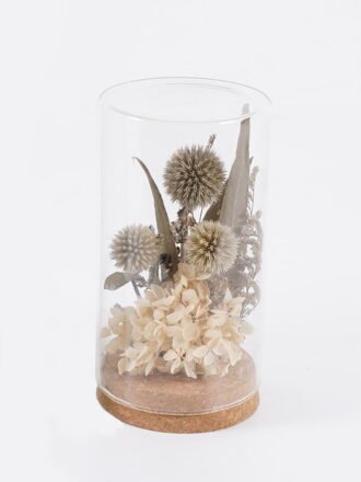 Dried Flowers 8.5*8.5*15cm Dried flower in glass GS-56625051-RST 2025Oct 3,000+ sqm showroom with thousands of artificial flowers, plants & trees ready for global sourcing.