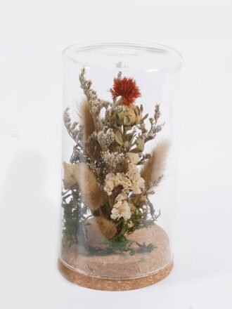 Dried Flowers 8.5*8.5*15cm Dried flower in glass GS-56625050-RST 2025Oct 3,000+ sqm showroom with thousands of artificial flowers, plants & trees ready for global sourcing.