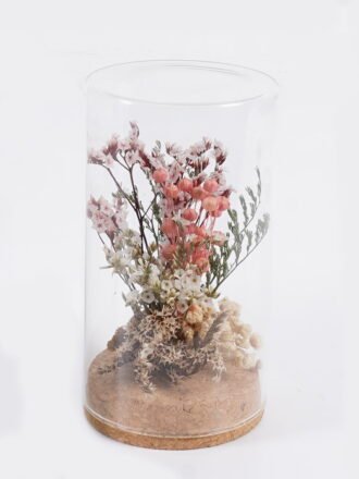 Dried Flowers 8.5*8.5*15cm Dried flower in glass GS-56625051-RST 2025Oct 3,000+ sqm showroom with thousands of artificial flowers, plants & trees ready for global sourcing.